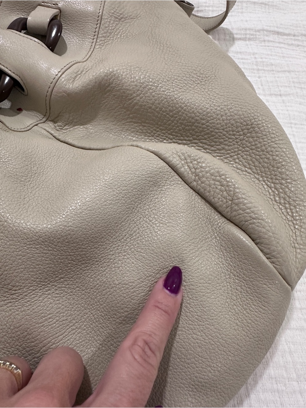 Furla Cream-Sand Colored Handbag - Picture 10 of 14